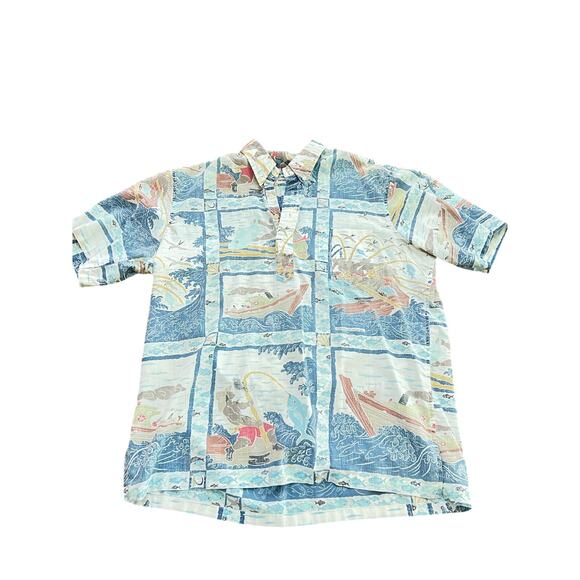 reyn spooner Other - Vintage Reyn Spooner Men Hawaiian Dietrich Varez Collection Aloha Shirt Size XL